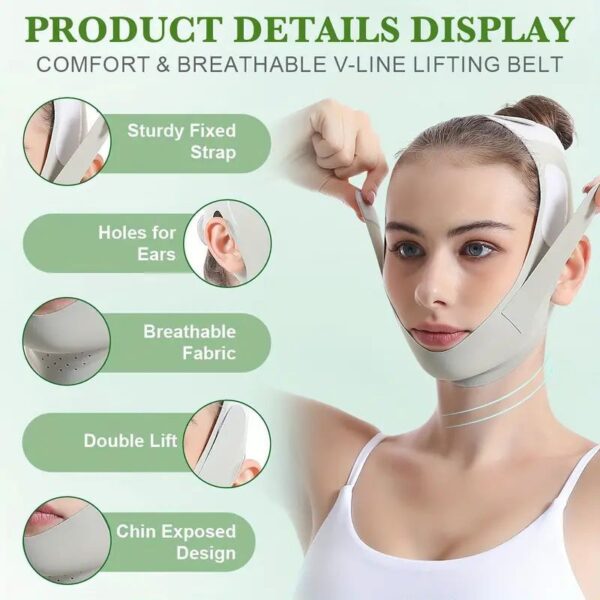 LiftEase™ Chin Strap - Instant Double Chin Reducer for a Sculpted Jawline - Image 4