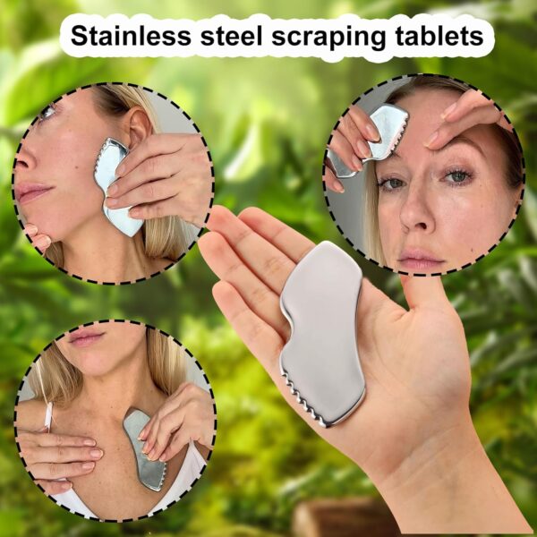 Stainless Steel Gua Sha Tool – Enhance Facial Contours & Improve Circulation - Image 8