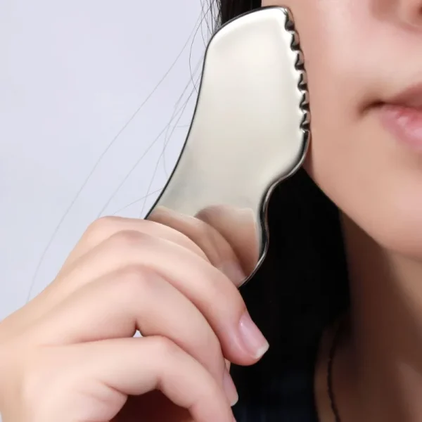 Stainless Steel Gua Sha Tool – Enhance Facial Contours & Improve Circulation - Image 6